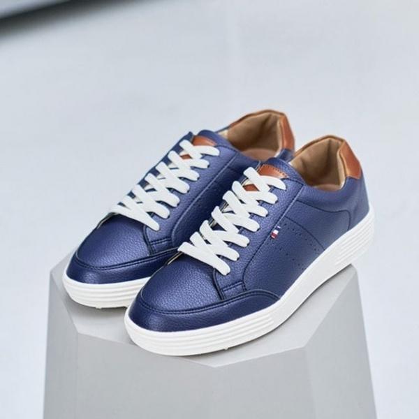 국내제작 남자 펀칭 라인 디테일 베이직 라스트 레이스업 데일리 캐주얼 스니커즈 6SS