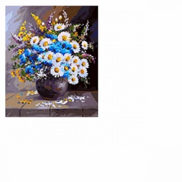 캔버스 페인팅 국화 40X50 DIY명화그리기 명화그리기세트