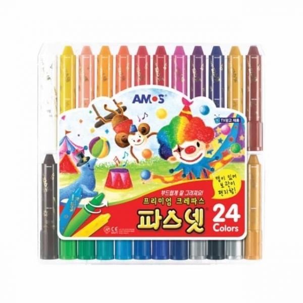 수성 크레용(24색) 수채크레파스 유아색칠공부