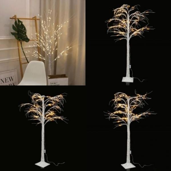 USB 자작나무 LED 무드등 180cm 아기방조명 침실무드등