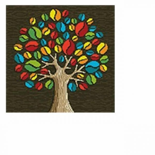 DIY 보석십자수 커피트리 40X40 십자수비즈 큐빅그림