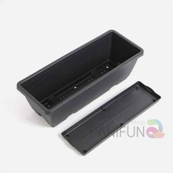 화분받침대세트 다크그레이 직사각형화분 베란다화분 재배화분 옥상화분 옥상텃밭화분