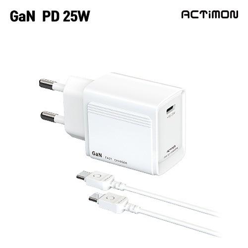 [후니케이스] 엑티몬 가정용 PD 25W 충전기 (C포트)(C to C)
