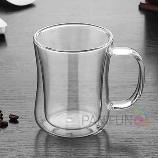 이중 유리컵 220ml 차유리컵 내열커피잔 커피컵 요거트볼 아이스유리컵