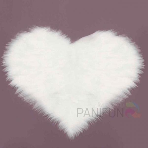 하트 장모러그 화이트 디자인러그 아이방러그 바닥러그 예쁜러그 털러그