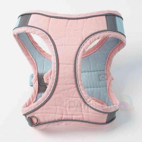 반사 하네스리드줄 M 핑크스카이 강아지목줄가슴줄 반려견하네스 강아지하네스 강아지산책용품 강아지리드
