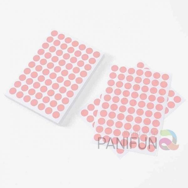 10mm 원형스티커 60매 핑크 병스티커 칭찬스티커 태권도달란트 설문조사스티커 태권도칭찬스티커