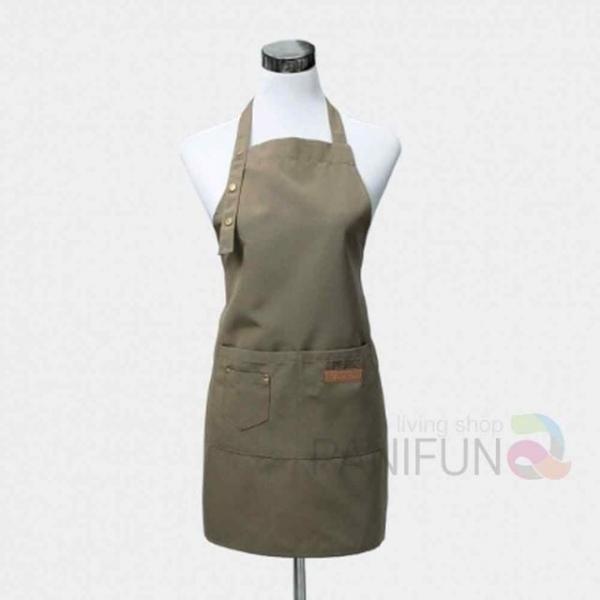 캔버스앞치마 브라운 설거지앞치마 생활방수앞치마 길이조절앞치마 주머니앞치마 가정용앞치마