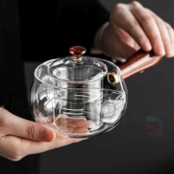 내열 유리차포트 350ml 찻주전자 유리주전자 유리차주전자 차우리기 티주전자