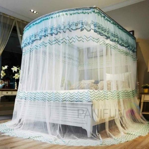 캐노피 침대모기장 200x220그린 대형모기장 침대용모기장 모기장쉘터 커튼모기장 퀸침대모기장