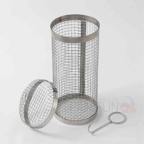 바비큐 그릴 원통 20cm 바비큐그릴 야채굽는그릴 고기그릴 야외용그릴 메쉬망원통그릴