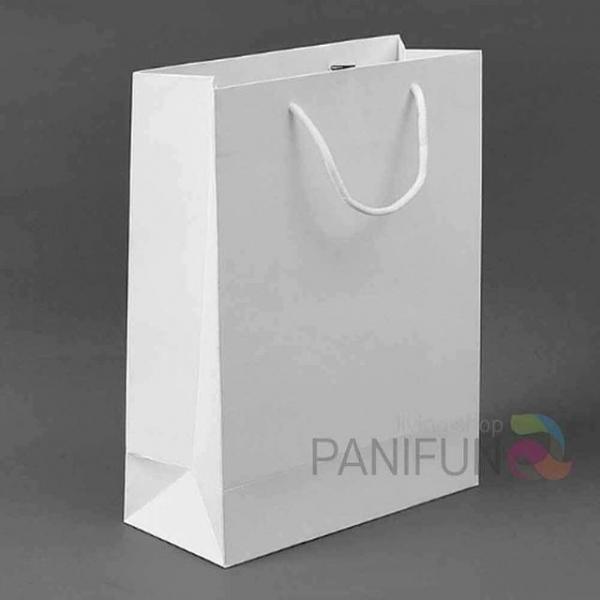 무지 세로쇼핑백 10p 19x26cm화이트 손잡이쇼핑백 미니쇼핑백 중형쇼핑백 선물쇼핑백 종이무지쇼핑백