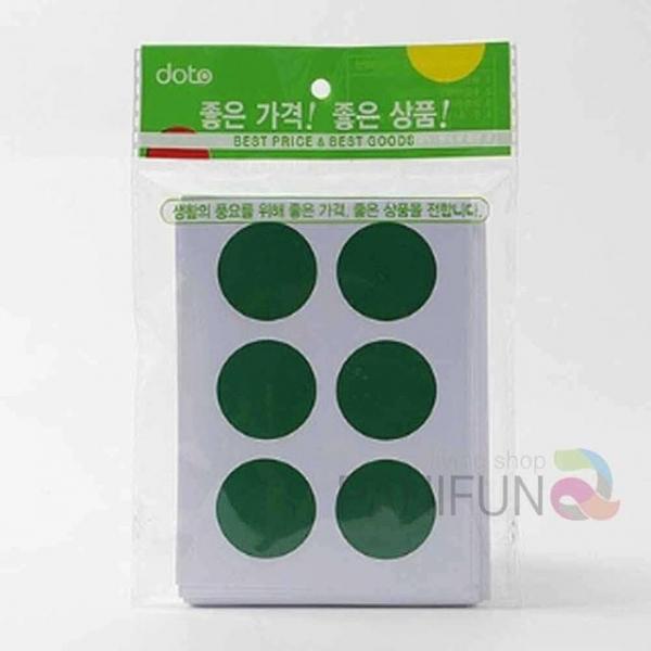 30mm 원형스티커 60매 그린 동그라미스티커 컬러원형스티커 칭찬쿠폰 달란트스티커 설문조사스티커