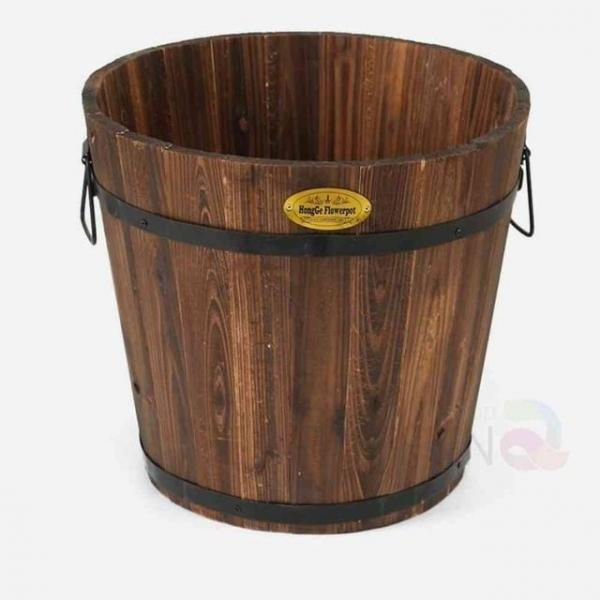 원목화분 38x30 호텔화분 개업식화분 화분인테리어 사무실화분 목재화분