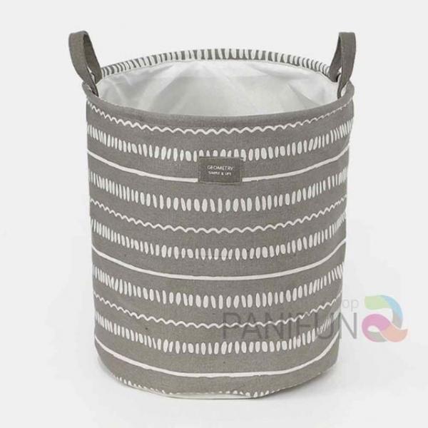 린넨 접이식빨래바구니 웨이브 세탁바구니 접이식바구니 수건바구니 빨래바구니햄퍼 예쁜빨래바구니