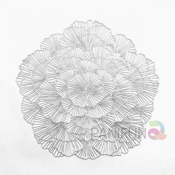 플로랄 식탁매트 2p실버 자수테이블보 레이스테이블보 테이블러너 레이스식탁보 예쁜식탁보