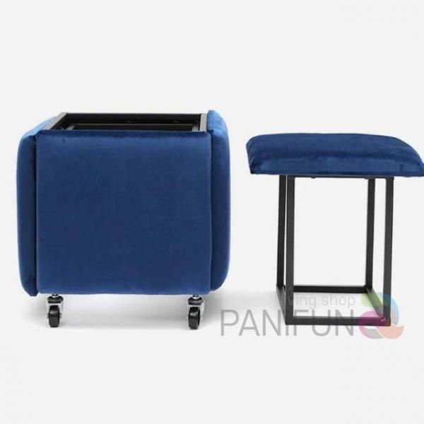 큐브 사각스툴 네이비 멀티의자 공간활용의자 카페스툴 멀티스툴 보조의자