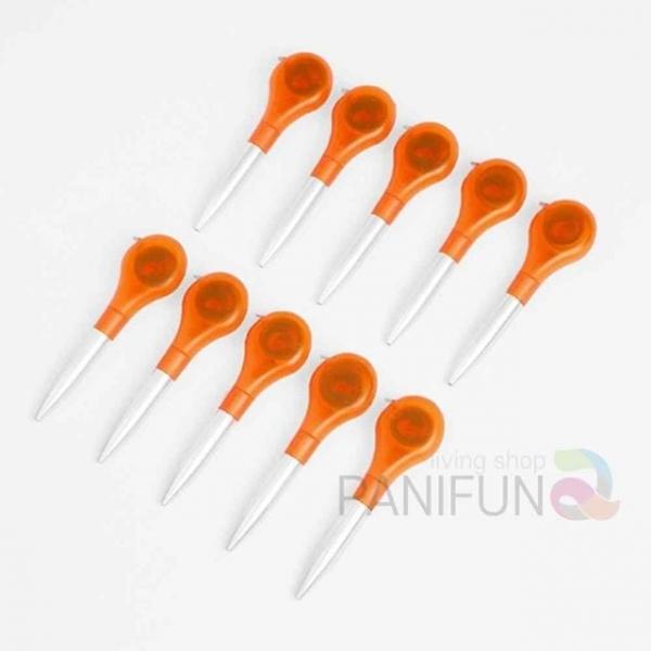 1m 스틸줄자 볼펜 10p 오렌지 판촉볼펜 좋은볼펜 예쁜문구 캐릭터볼펜 필기구