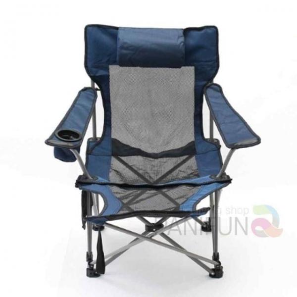 풋 폴딩 캠핑의자 메쉬블루 캠프체어 캠핑의자 캠프닉의자 야외등받이의자 캠핑체어
