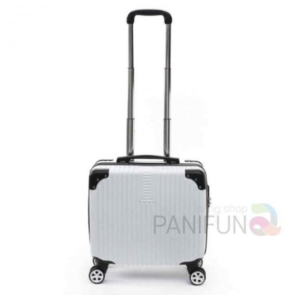 미니캐리어 18형 화이트 소형여행가방 해외여행캐리어 튼튼한캐리어 커플캐리어 이쁜캐리어