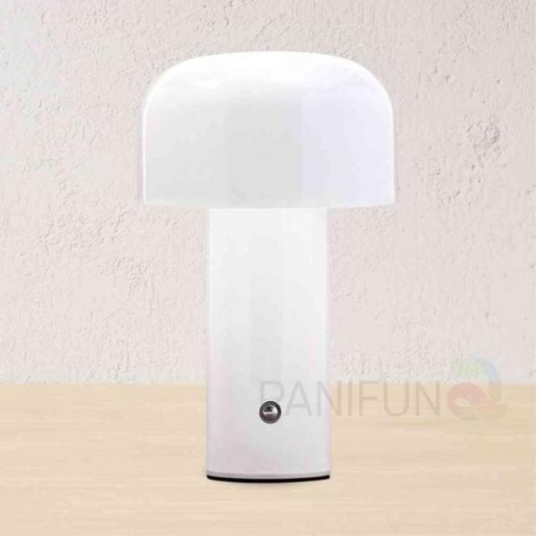 버섯 LED 터치무드등 화이트 무선무드등 인테리어무드등 침실무드등 LED취침등 특이한무드등