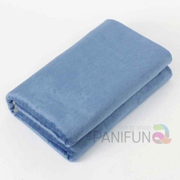 단추 극세사망토담요 블루 입는블랭킷 입는담요 거실담요 캠핑블랭킷 학생무릎담요