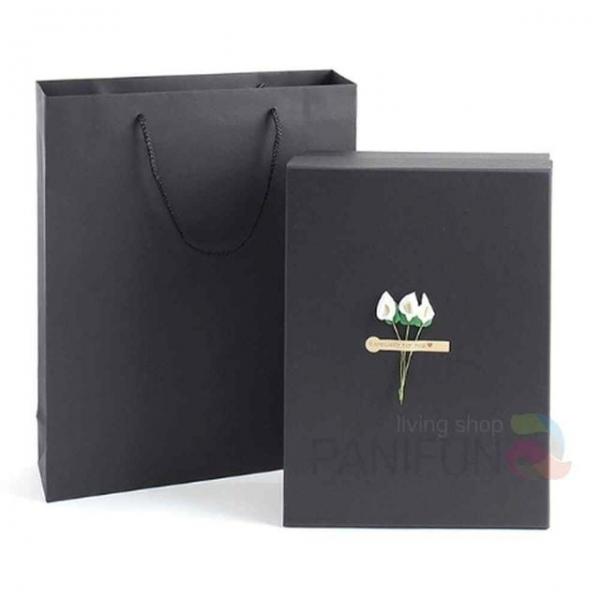 조명선물상자 쇼핑백 35x25 블랙 선물박스 종이상자 종이케이스 고급선물상자 생일선물상자