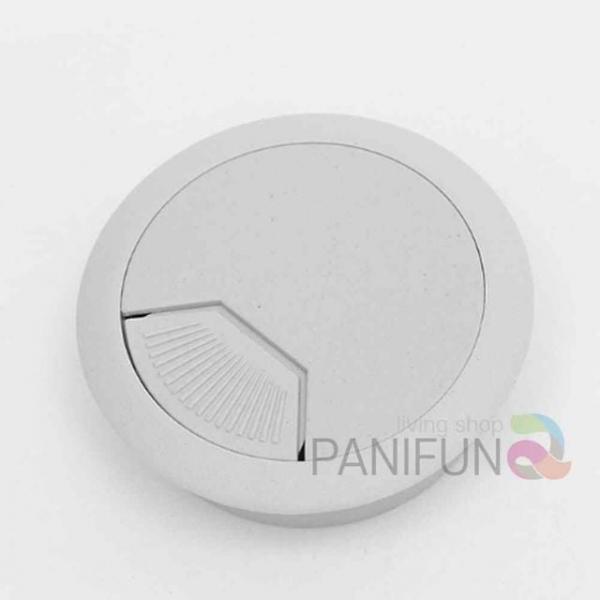 회전 전선캡 20p 50mm 그레이 전선정리캡 책상전선캡 사무실전선정리 전선홀 전선마개