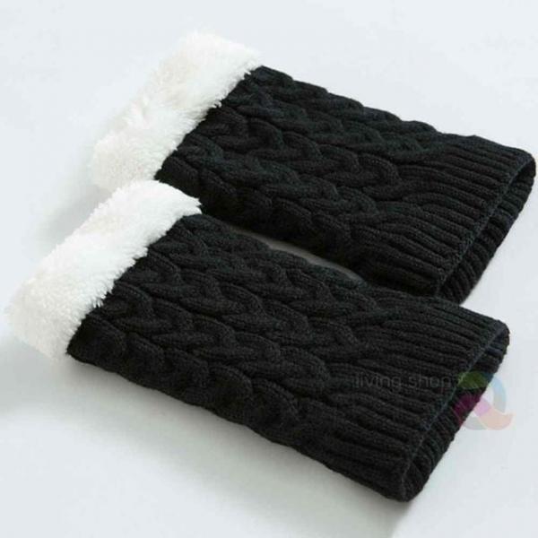 기모 숏레그워머 블랙 22cm 겨울토시 겨울다리토시 방한다리토시 종아리워머 다리워머