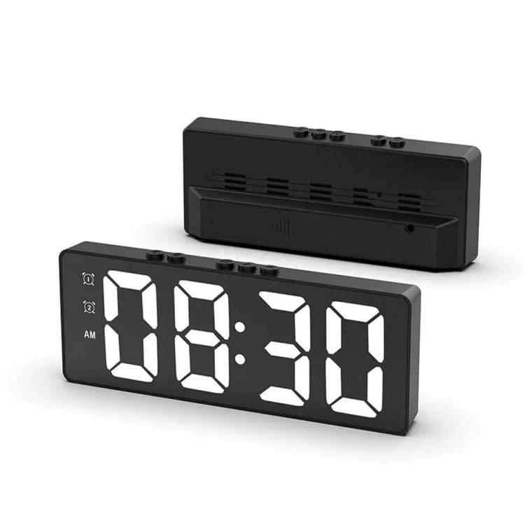 탁상용 LED 디지털 시계 블랙
