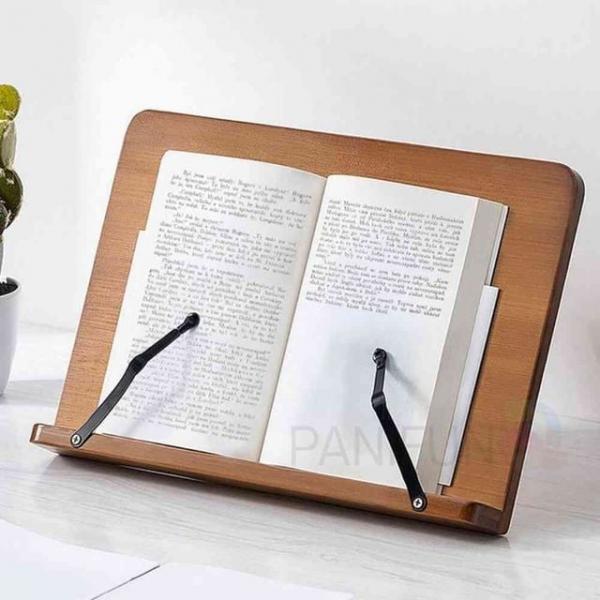 5단 대나무독서대 34cm브라운 독서실독서대 높이조절독서대 책거치대 높낮이독서대 책스탠드