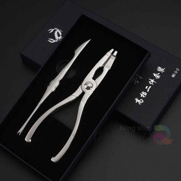 스텐 크랩 포크 대게가위 게가위세트 게포크 킹크랩가위 게살포크