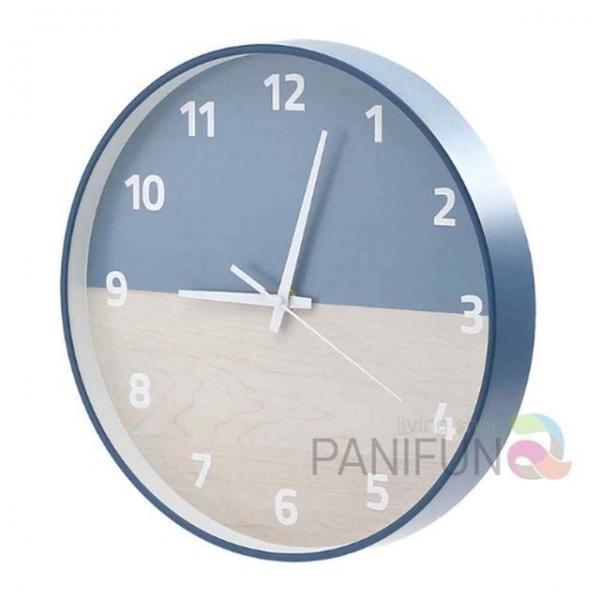 저소음 원형벽시계 블루 벽시계인테리어 작은벽시계 성당시계 거실벽시계 벽면시계