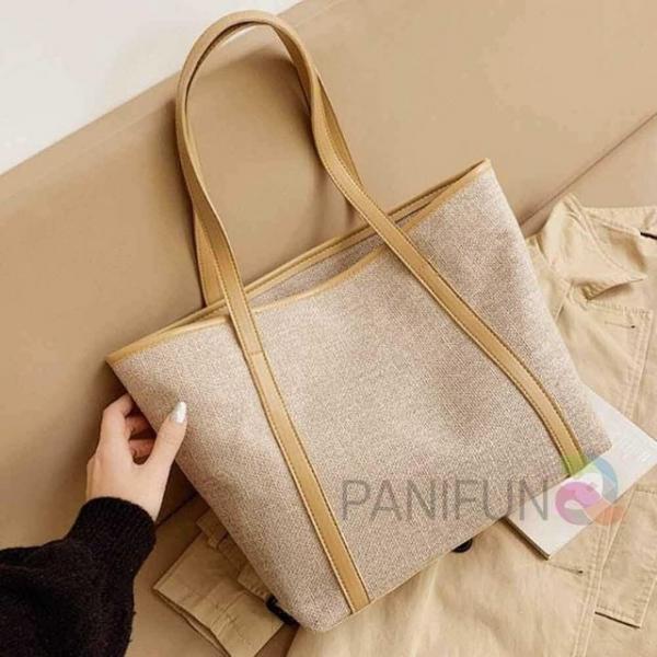 모모 숄더백 브라운 기저귀가방 수납큰가방 에코백답례품 면가방 여자에코백