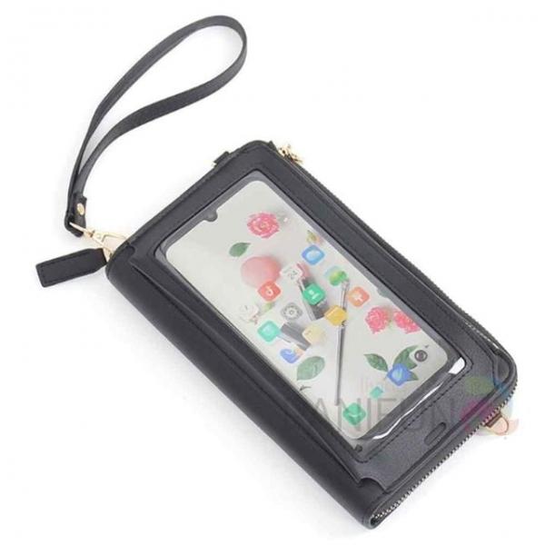 창 핸드폰가방 블랙 미니핸드폰가방 휴대폰가방 휴대폰백 핸드폰백 스마트폰백