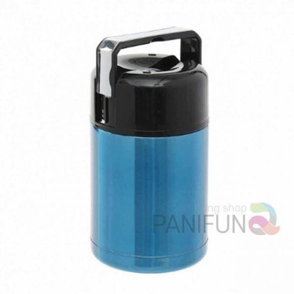 쿠킹 보온죽통 1L블루 보온도시락통 보온이유식통 미니보온도시락 직장인도시락통 국용기