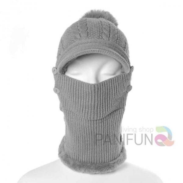니트 넥워머모자 그레이 스노우보드넥워머 모자넥워머 집업넥워머 모자넥워머세트 겨울목토시
