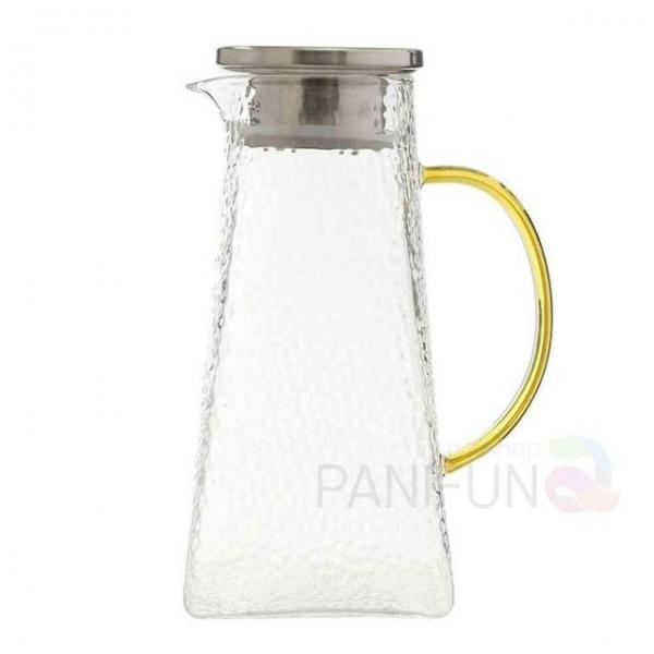 내열 유리물병 1.4L 옐로우 냉장고유리물병 차물병 물유리병 티물병 음료수유리병