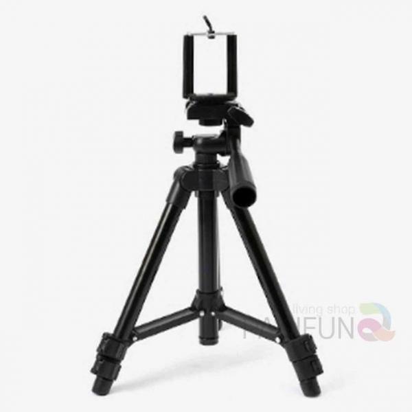 스마트폰 3단 삼각대 블랙 셀카삼각대 수직촬영거치대 휴대폰삼각대 삼각대셀카봉 핸드폰촬영거치대