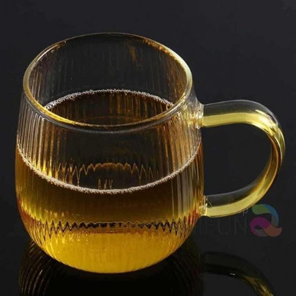 내열 손잡이유리컵 350ml 커피잔 카페유리컵 홈카페유리컵 투명컵 아이스커피잔
