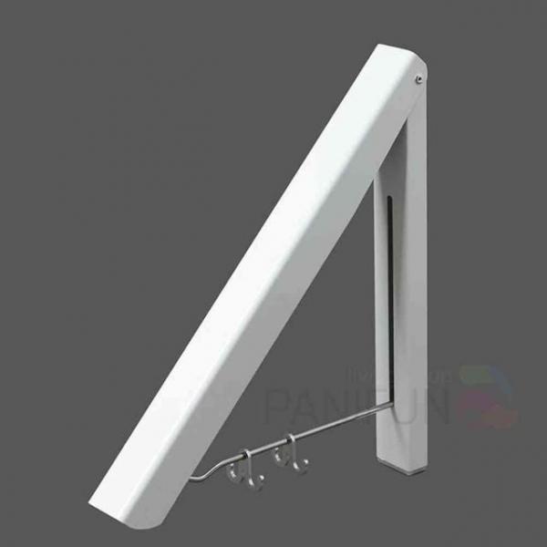 폴딩 벽걸이행거 싱글화이트 벽옷걸이행거 빈틈옷걸이 좁은공간옷걸이 틈새옷걸이 벽헹거