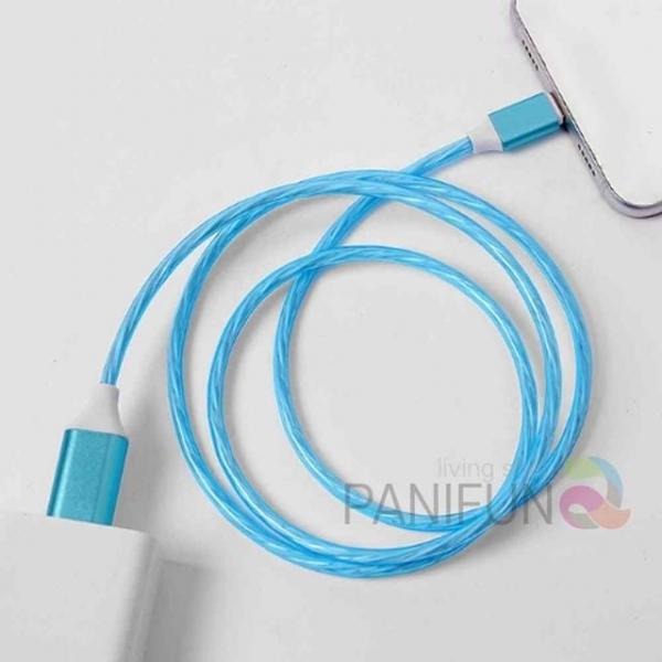 LED C타입 고속충전케이블 1M 블루 충전기케이블 핸드폰줄 핸드폰충전케이블 노트북케이블 휴대폰케이블