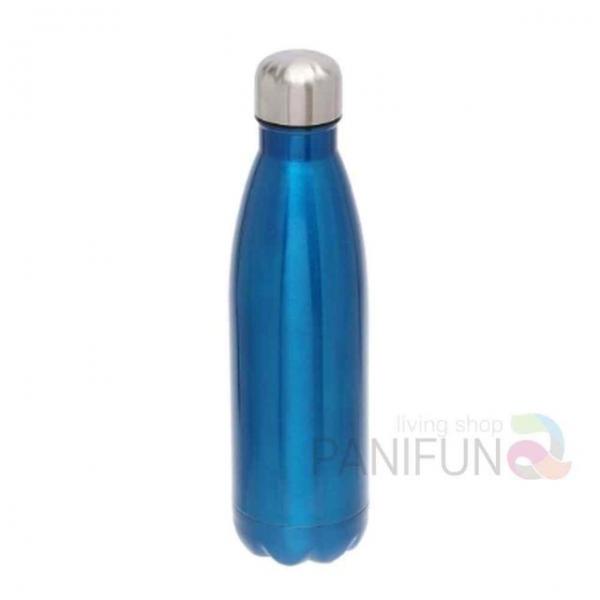 유광 보온병 500ml 블루 커플텀블러 보온물병 보냉물병 보냉물통 등산용보온병