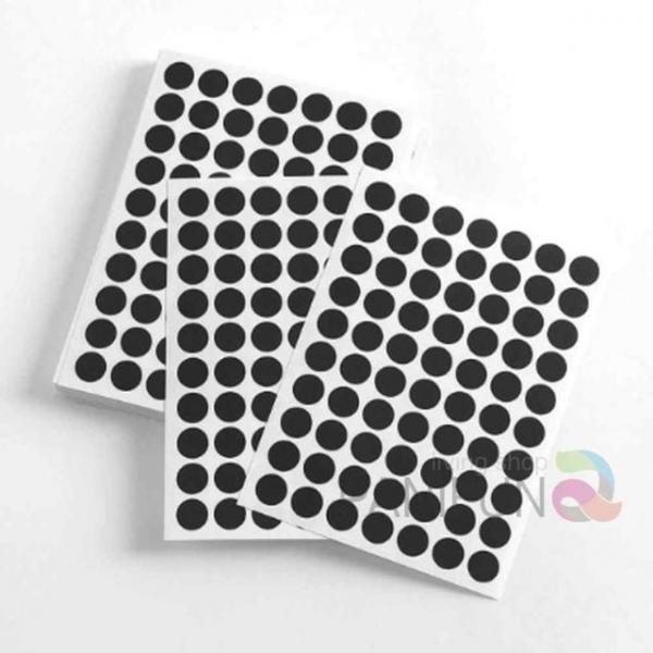 10mm 원형스티커 60매 블랙 이벤트스티커 로고스티커 다이어리꾸미기 메뉴스티커 다꾸재료