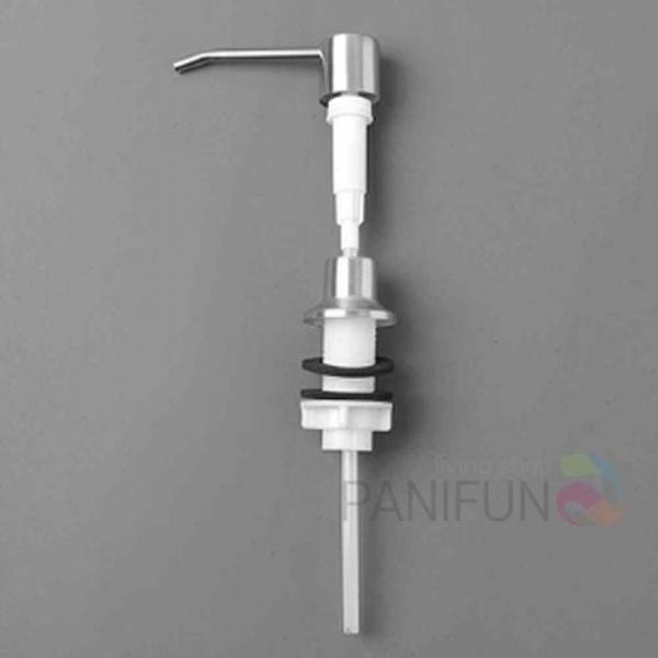 싱크대디스펜서 500ml 실버 싱크대세제통 싱크대물비누통 매립형세제통 주방세제통 주방세제펌프