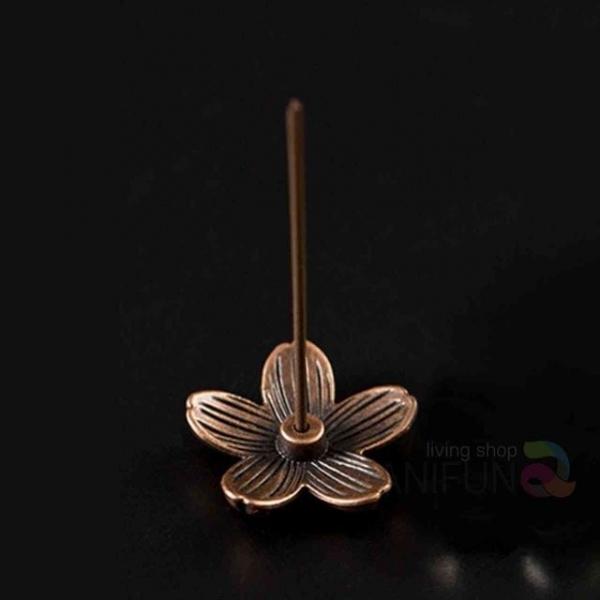 벚꽃 인센스홀더 2p 브론즈 향받침 인센스피우기 인센스스틱홀더 향홀더 인센스받침대