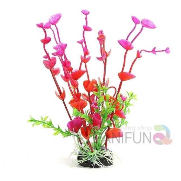 수족관 인조수초 레드 어항장식품 수조꾸미기 수족관식물 가짜수초 어항풀