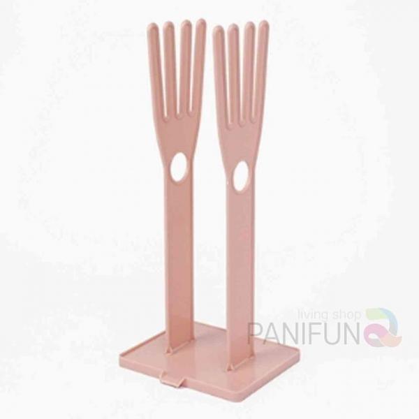 손가락 고무장갑건조대 핑크 고무장갑걸이대 주방장갑걸이대 고무장갑거치대 고무장갑말리기 장갑정리대