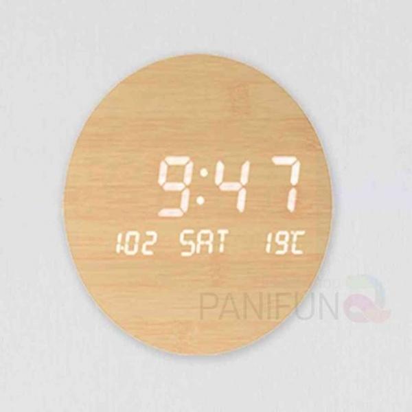 자동센서 LED 벽시계 우드 인테리어시계 LED시계 전자벽걸이시계 벽걸이전자시계 전자벽시계