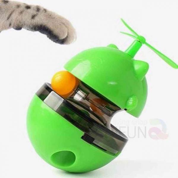 오뚝이 간식볼 그린 강아지사료볼 애견간식볼 강아지스낵볼 고양이혼자장난감 강아지분리불안장난감